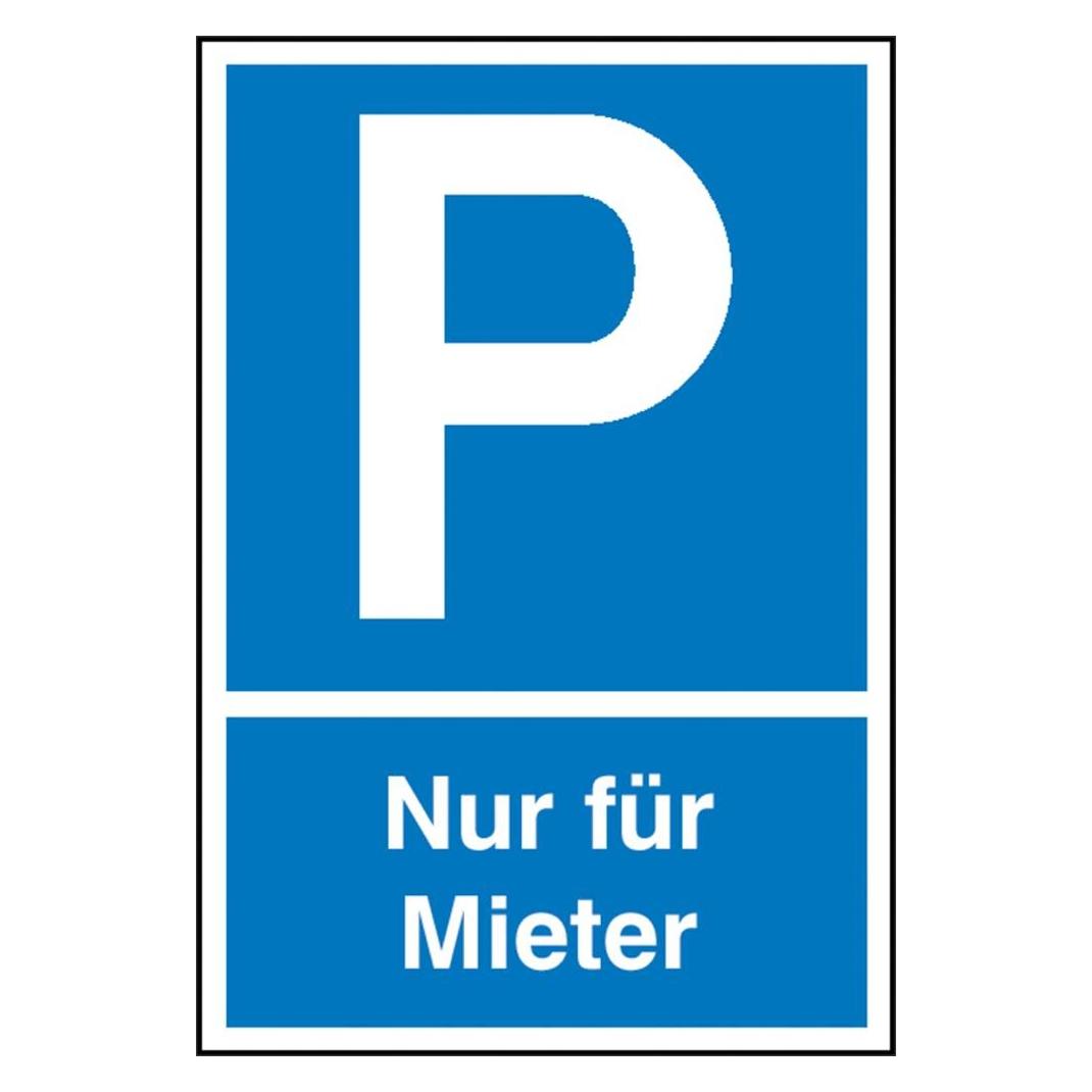 SafetyMarking Parkplatzschild P Nur für Mieter (52.5130)