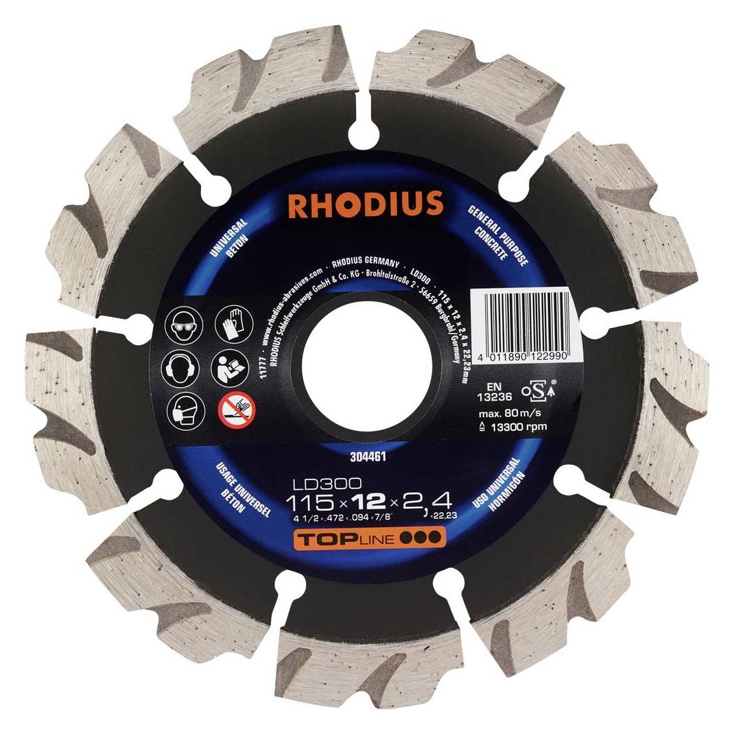 Rhodius Diamantscheiben LD 300304461115x12x2.4x22.23 Universal/Beton (304461)