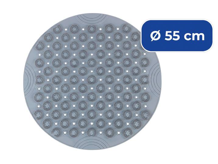Duschmatte MAXIMEX Massage , grau, H:15mm, Badematten, Duschmatte, BxL: 55 x 55 cm