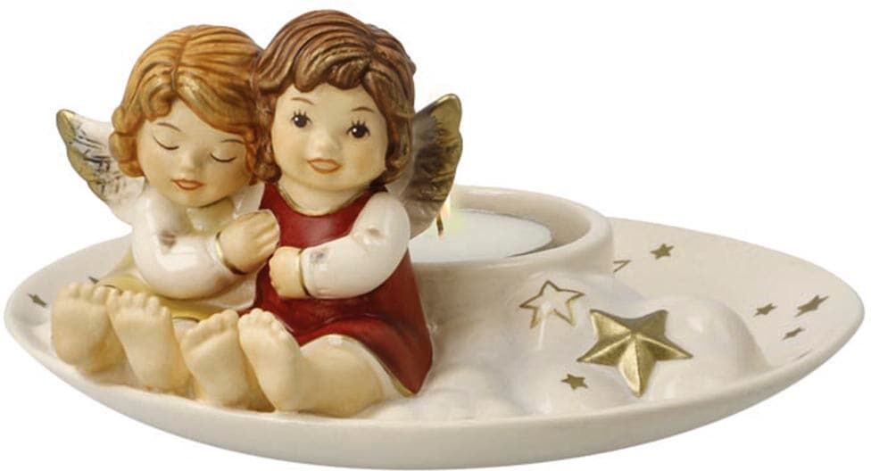 Kerzenhalter GOEBEL "Kerzenhalter Abendruh", bunt, B:19,5cm H:6,5cm, Steingut, Kerzenhalter, Kerzenhalter, 13 x 12 x 6,5 cm bunt B/H/T: 19,5cm x 6,5cm