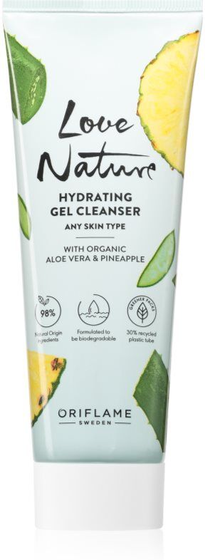 Oriflame Love Nature Organic Aloe Vera & Pineapple moisturising cleansing gel 125 ml