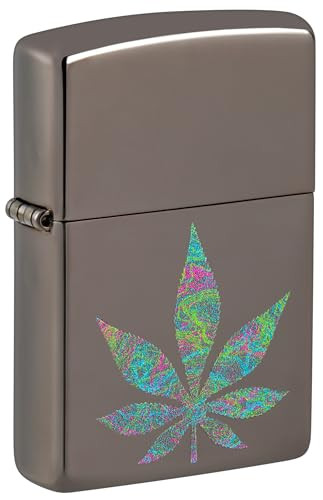 Zippo Stormaansteker Funky Cannabis Black Ice