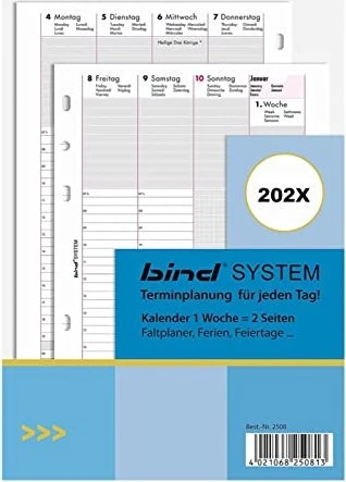 bind Kalendereinlage 2027 A5 B250827
