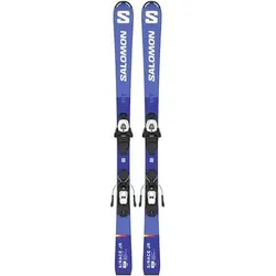 SALOMON Kinder Racing Ski L S/RACE MT Jr + L6 GW J2, Größe 140 in Blau Blau