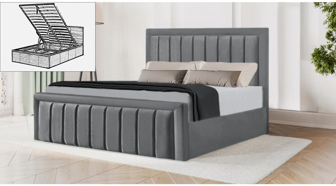 Brayden Studio Belmiro Storage Bed Chrome Single (3')