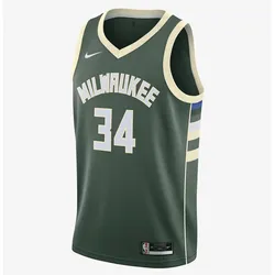 Nike, Herren, Sportshirt, Milwaukee Bucks Giannis Antetokounmpo Herren Basketballshirt (XXL), Grün