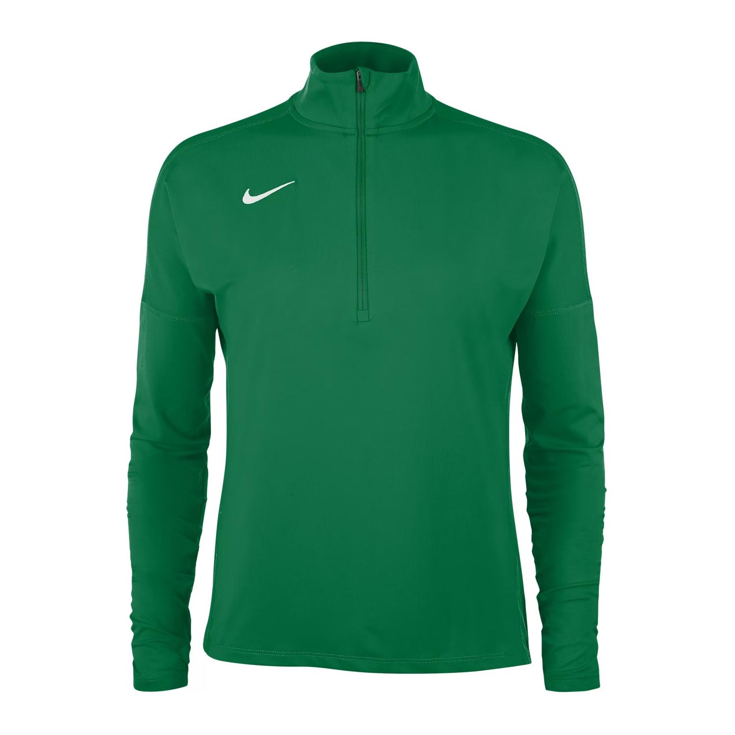 Nike - Oberteil für Damen, Weiter Stehkragen, Regulär, Langärmlig (Tannengrün)