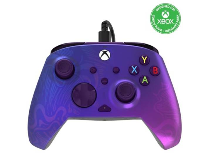 PDP REMATCH XBOX bedraad Controller paars Fade for XBOX Series X S, XBOX One, Officieel gelicentieerd