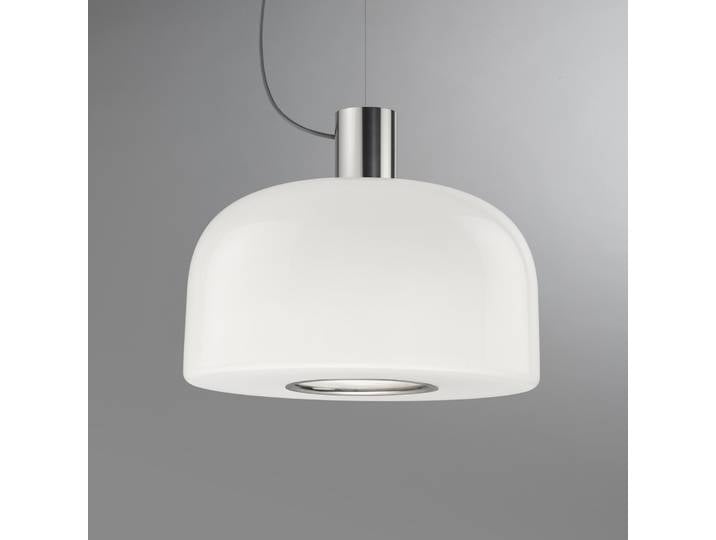 Bellhop Verre S2 Suspension Bright Aluminium - Flos Bellhop Glass S2 - Salon / séjour - À ampoule unique