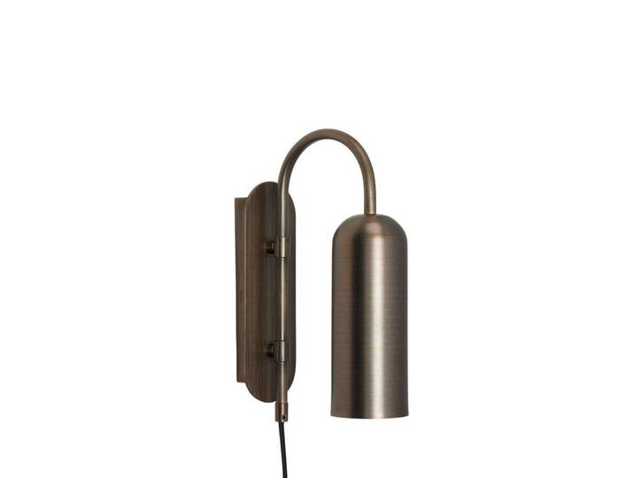 Zenith Wandleuchte Burnished Brass - Hübsch - Wohnzimmer - Metall