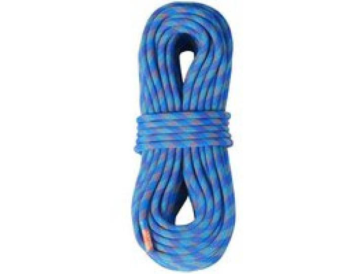VEVOR Corde d'Escalade Dynamique 10,2 mm 40 m, Corde de Sécurité Extérieure Tension de Rupture 25 kN, en Fibre Extensible avec Mousquetons, pour Évasion, Descente en Rappel, Sauvetage Incendie, Bleu