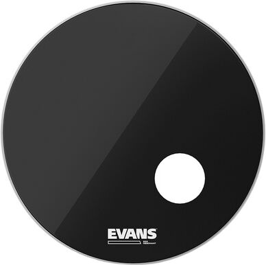 "Evans 24"" EQ3 Resonant Bass Drum BK Noir"