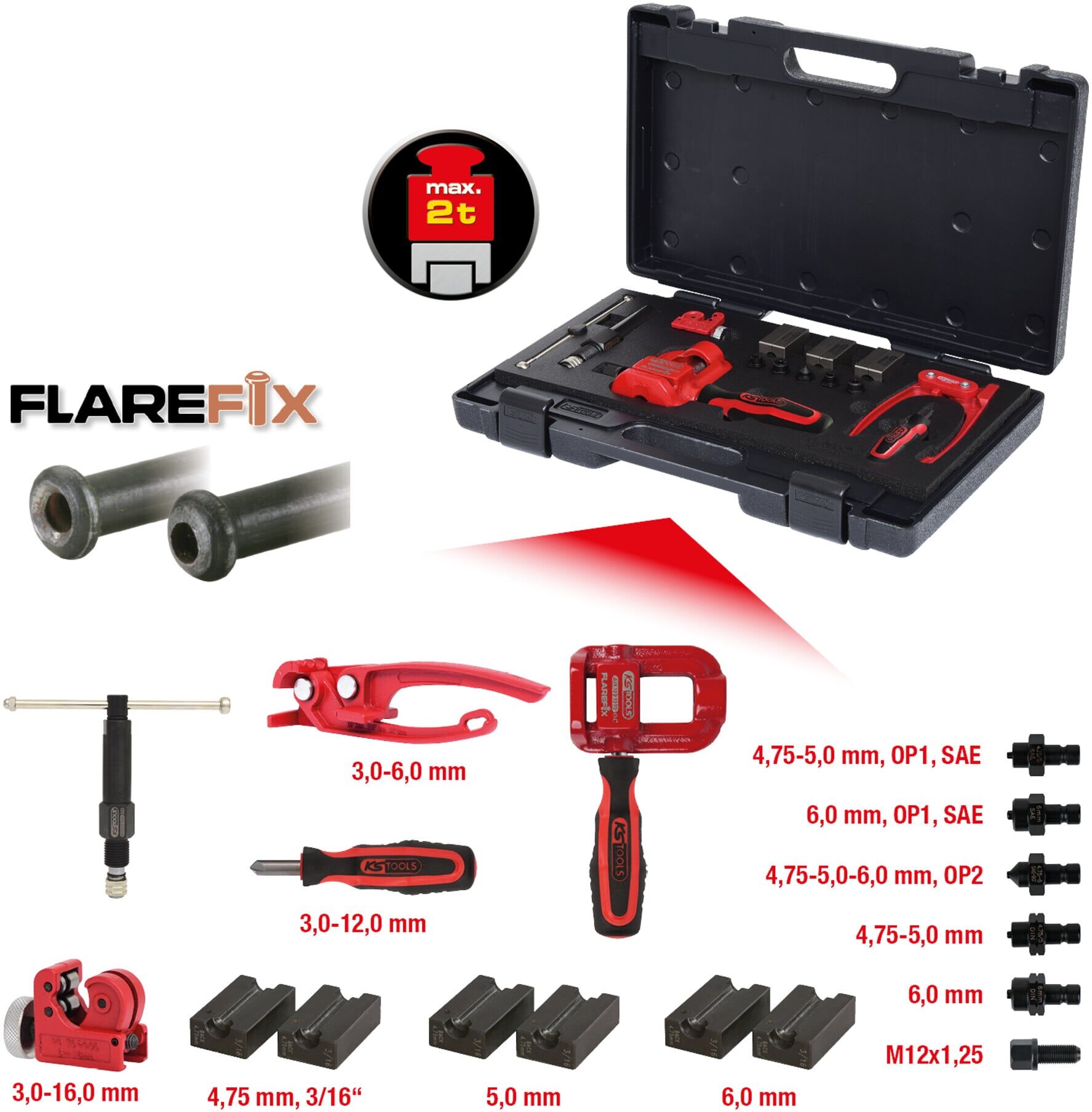 KS Tools Holex Außen-Schnelltaster 0-10 mm mit Uhr - 438545 0-10 (122.1290)