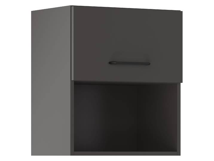 Klapphängeschrank IMPULS KÜCHEN Tirana , in vier Breiten, Höhe: 57,9 cm , grafit, B:50cm H:57,9cm T:34,2cm, Dekorfolie, Holzwerkstoff, Schränke, vormontiert, mit Klapptür und offener Nische