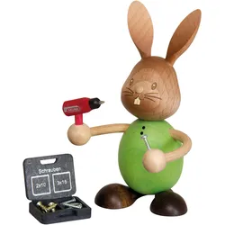 Kuhnert, Osterdeko, Stupsi Hase Osterdekoration aus Holz - Sammlerstücke - Made in Germany (1x)