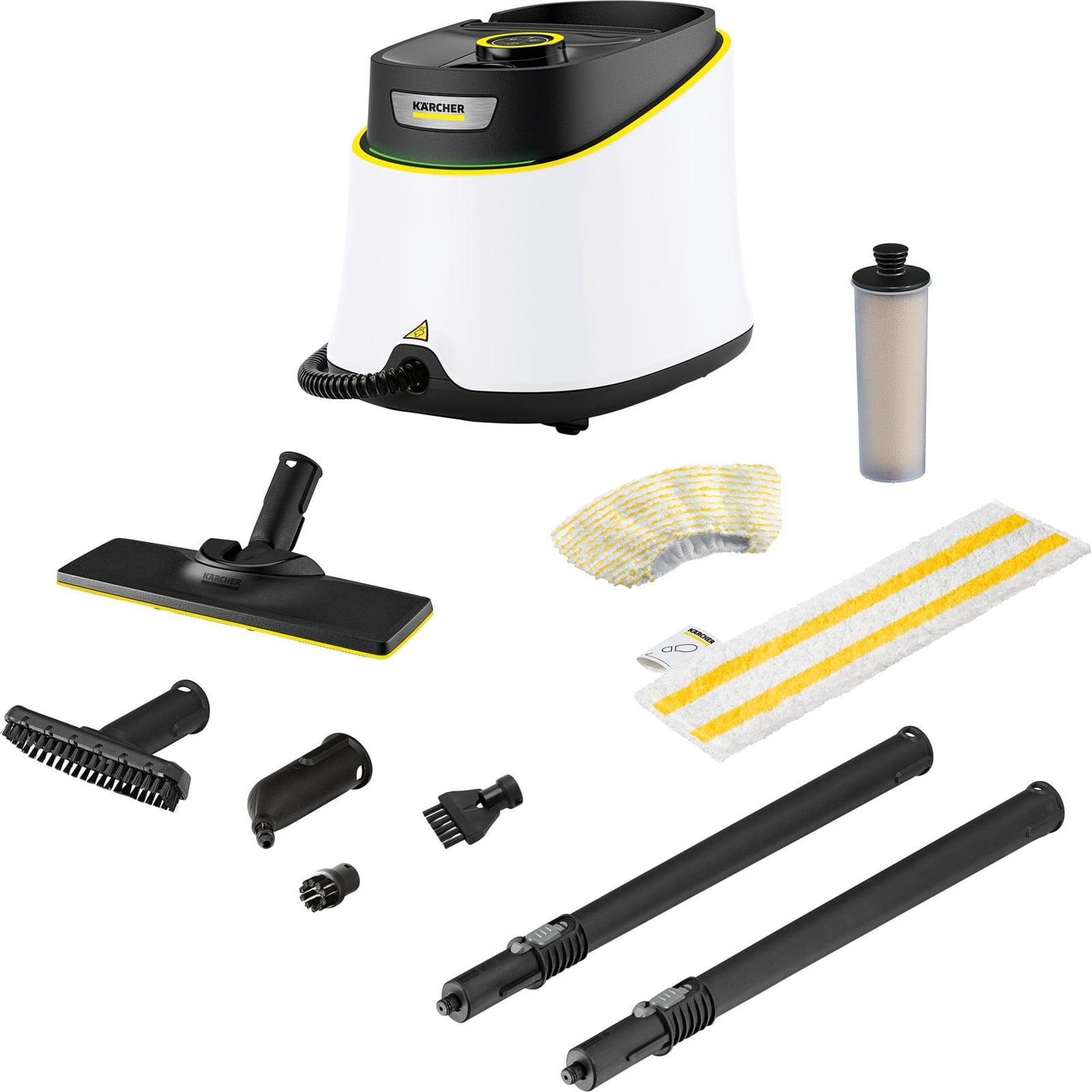 Kärcher Stoomreiniger SC 3 Deluxe EasyFix wit/zwart 1.900 watt met EasyFix vloerreinigingsset