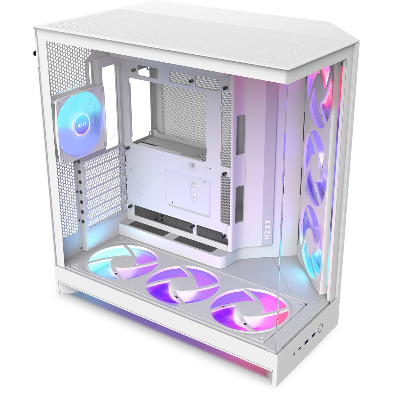 NZXT H9 Flow RGB+ (2025) Midi Tower ohne Netzteil weiss