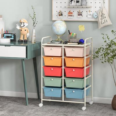 Lirago 10-Drawer Rolling Storage Cart
