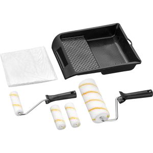 Böttcher-AG Malerset 8-teilig, mit 2 Farbrollern, 4 Farbwalzen, Folie und Farbwanne