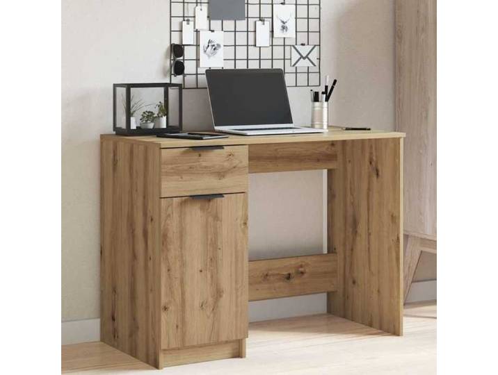 SALE 2026  Bureau moderne compact Brun - Bureau chêne artisanal 100x50x75cm - bois d'ingénierie PRO122298471