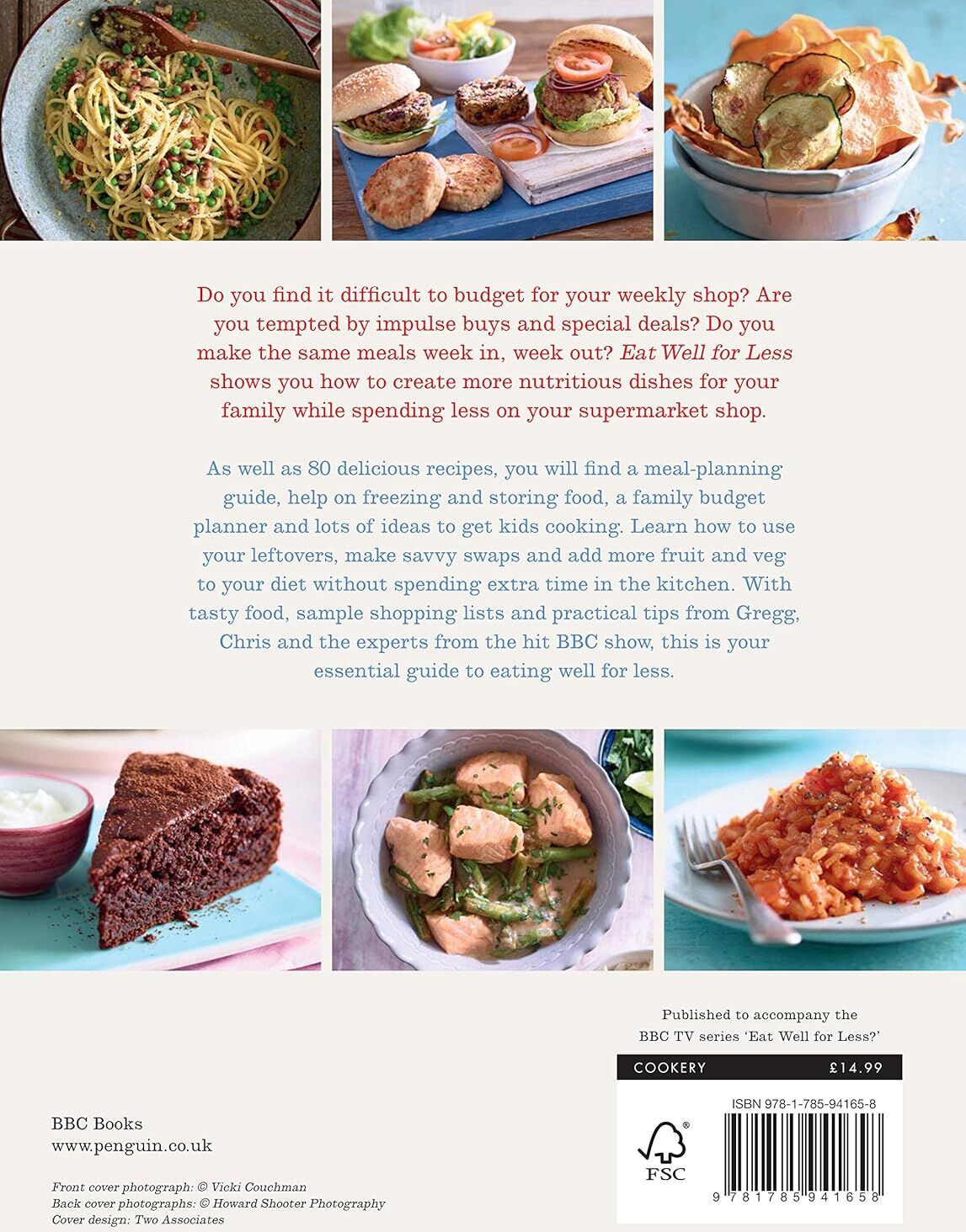 Eat Well for Less: 80 Recipes for Cost-Effective and Healthy Family Meals by Jo Scarratt-Jones - BBC Books Paperback - Budget-Friendly Family Cookbook