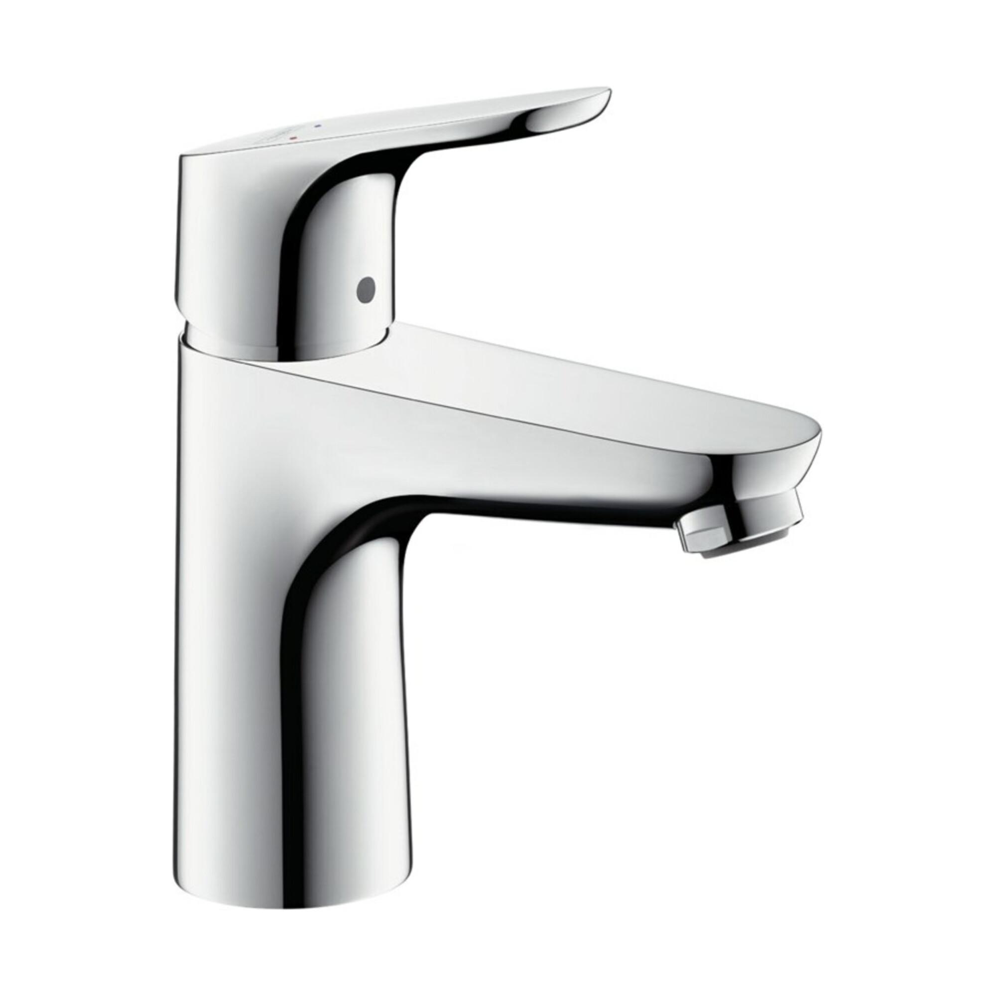 hansgrohe Waschtisch-Einhebelmischer 100 Focus mit Zugstangen-Ablaufgarnitur, chrom (31607000)