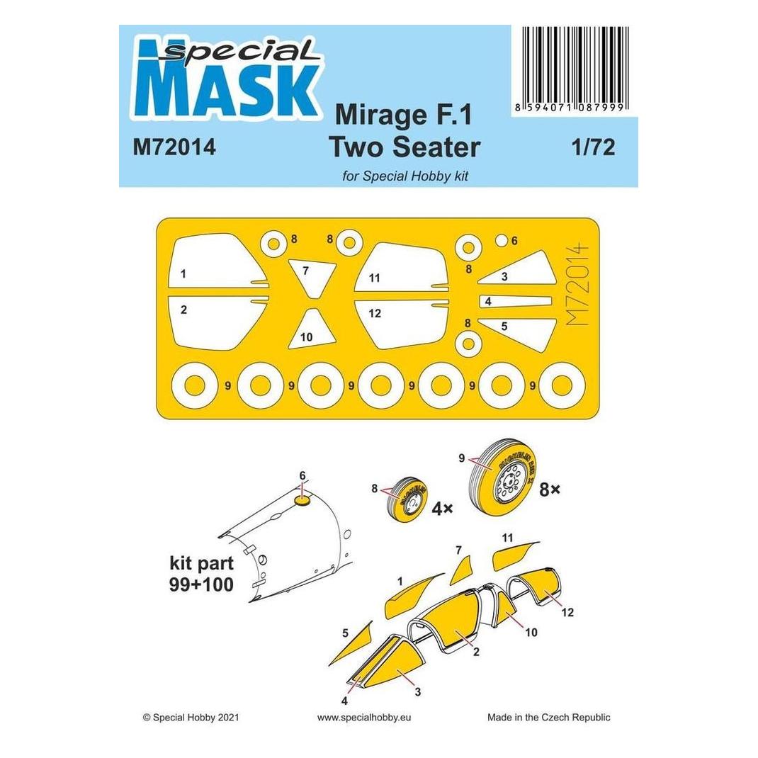 Special Hobby Mirage F.1 Two Seater Mask (100-M72014)