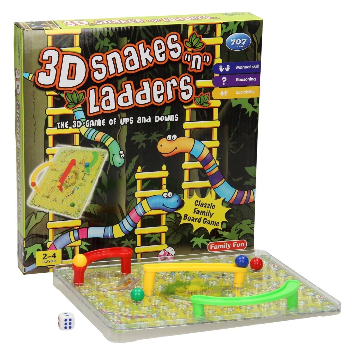 Schlangen- und Leiterspiel 3D (47398666)