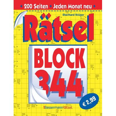 Rätselblock 344, Taschenbuch von Eberhard Krüger, Bassermann, 978-3-8094-5229-4