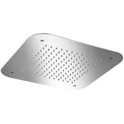 Herzbach Living Spa Decken-Regenbrause 11.642000.1.01 Edelstahl poliert, 420x420mm, Regen, Clean-Effekt