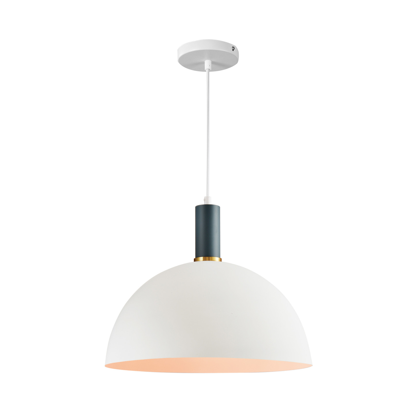 QUVIO Hanglamp retro koepel klein diameter 36 cm