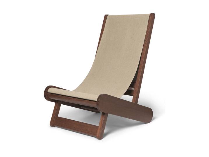Ferm Living Hemi Loungesessel Dark stained, natural