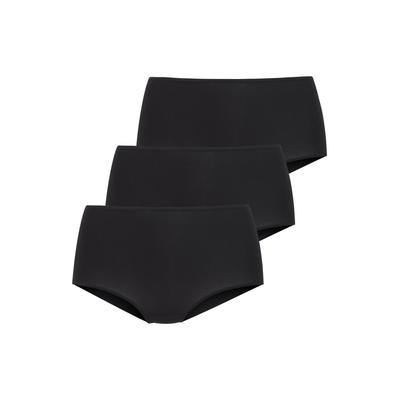 Taillenslip LASCANA "aus hochwertiger Modal-Qualität", Damen, Gr. 32/34, Jersey, schwarz, Jersey, Obermaterial: 94% Modal (TENCEL™), 6% Elasthan, unifarben, körpernah, Unterhosen Taillenslip, angenehm leichte Ware, flache Abschlüsse