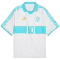 PUMA Olympique Marseille King Retro Trikot Herren 40 - PUMA white/team aqua S