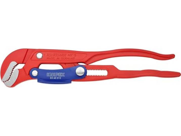 Knipex Clé serre-tubes en S avec réglage rapide revêtement\, 83 60 010 Poudre\, rouge 330 mm