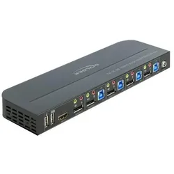Delock DisplayPort Switch, KVM Switch, Schwarz
