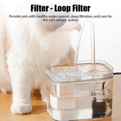 Inspired Finds Ultra Quiet USB Recirculating Cat Water Fountain With Auto Filter For Clean, Fresh Pet Hydration Ultra Quiet USB Recirculating Cat Water Fountain With Auto Filter For Clean, Fresh Pet Hydration