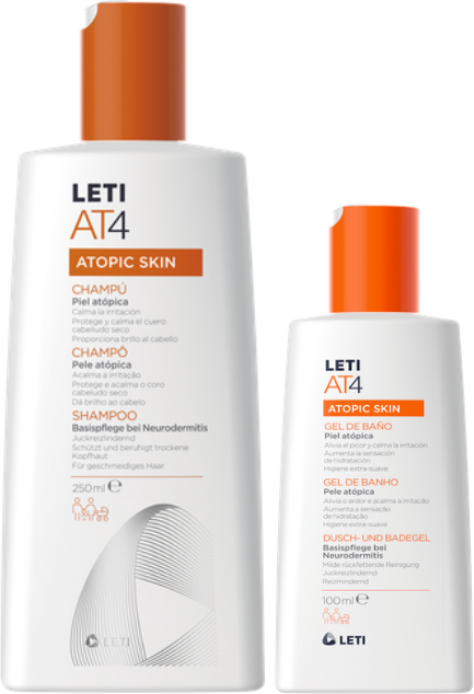 LetiAT4 Champô + Gel de Banho Pack