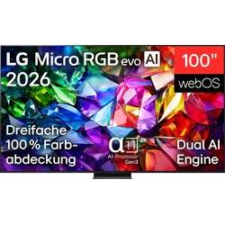 LG 100MRGB96B9 Micro RGB evo TV (Flat, 100 Zoll / 252,8 cm, UHD 4K, SMART TV)