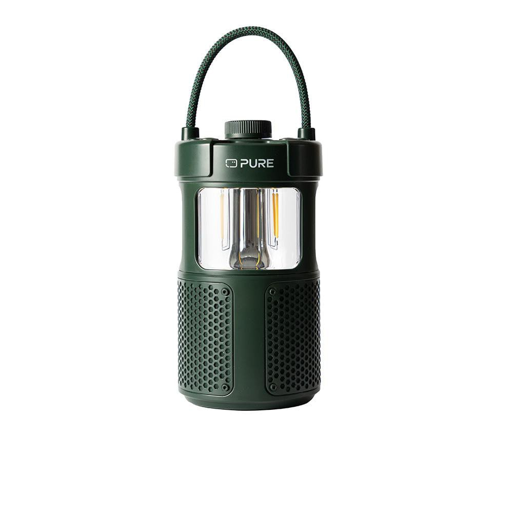 Pure Woodland Glow wasserdichter Outdoor-Lautsprecher mit LED Lampe, grün 252584