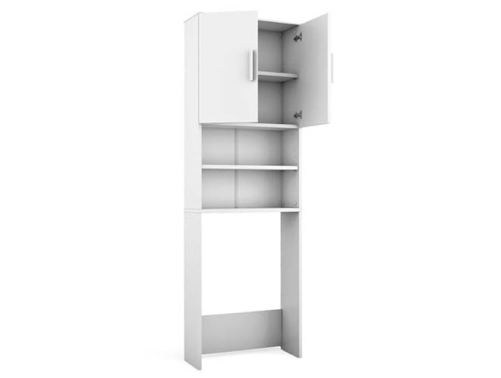 Vicco Toilettenschrank, Weiß, 64 x 190 cm 2 Türen · 4 Ablagefächer · Platz über dem WC · Clevere Raumnutzung · Übersichtliche Aufbewahrung