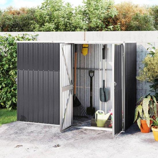 Famanu Gartenschuppen Staand 225 cm Antrazit - Gereedschapsopslag Buiten