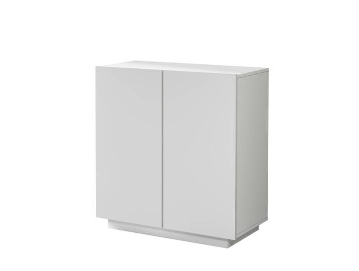 Armoire multifonction 2 portes 79,20 cm effet bois blanc mat