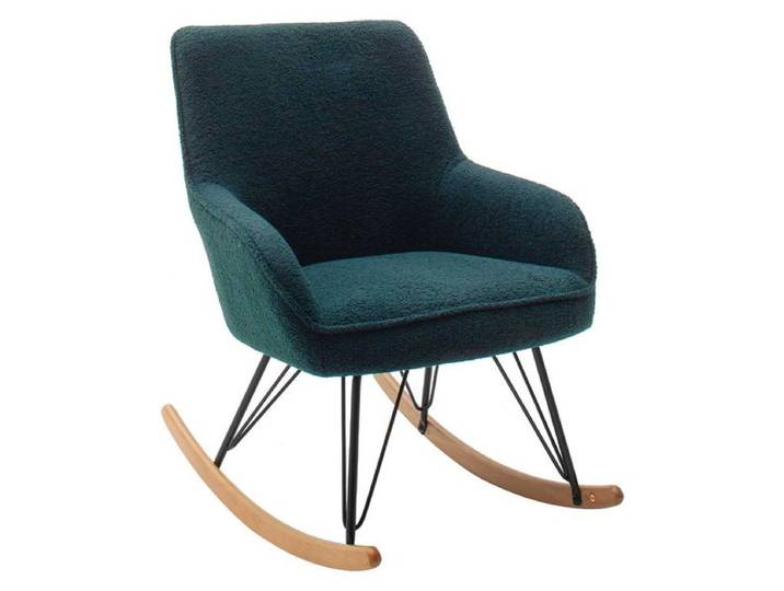MCA Oran Schaukelstuhl Olive Polyester Buche Kufengestell