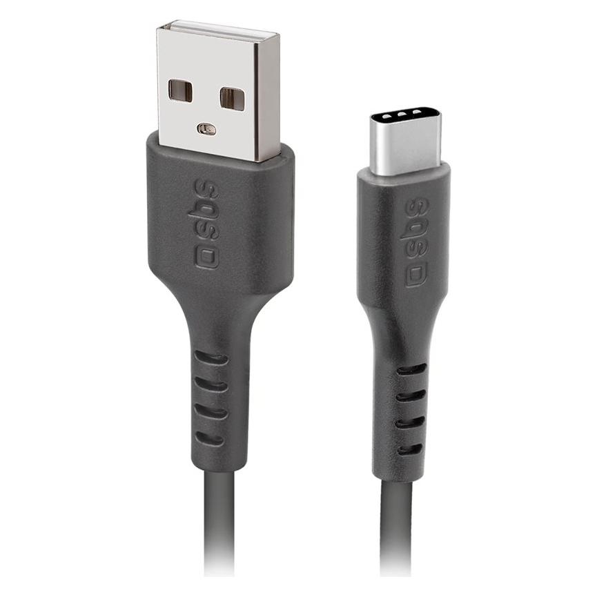 SBS Daten- und Ladekabel Type C Länge 2 Meter (2 m, USB 2.0) (TECABLETC220K)