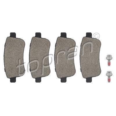 Topran Bremsbeläge hinten (Satz) [Hersteller-Nr. 701675] für Renault