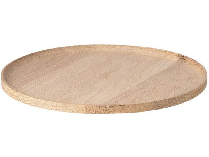 Oku Ronde Tray / Dienblad Oak Bruin Hout