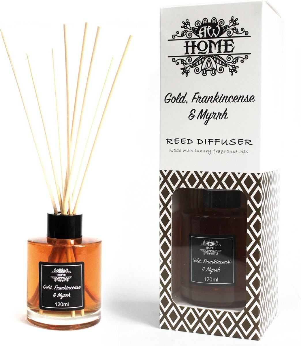 Ancient Wisdom Geurstokjes Wierook & Mirre Goud 120ml