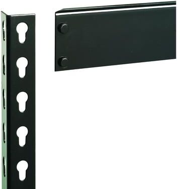 "Iron Horse 3800 lb Riveted Shelving, 4-Shelf, 60""Hx30""Wx16""D, Black"