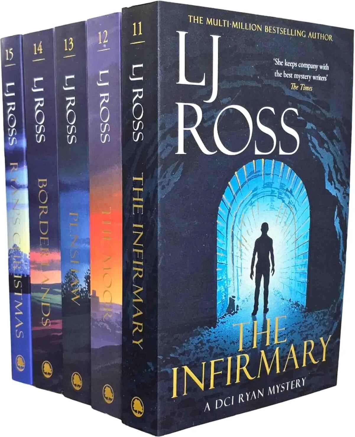 Dark Skies Publishing DCI Ryan Mysteries Volume 11-15 by LJ Ross - 5 Book Paperback Collection Set - Crime Thriller Fiction Gift